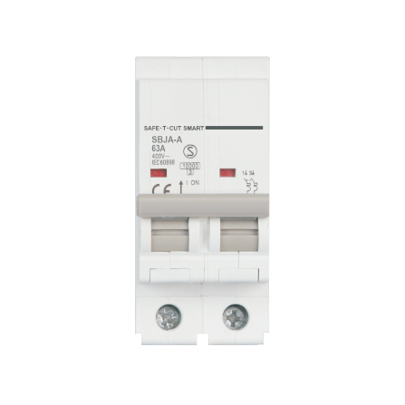เซอร์กิตเบรกเกอร์ 63 แอมป์ 2 โพล 10KA เซฟ-ที-คัท สมาร์ท รุ่น US สีขาว_0